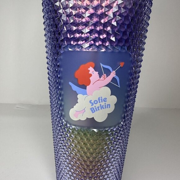 Starbucks Summer 2024 Sofie Birkin‎ Rainbow Pride Bling Studded Venti Tumbler - Picture 2 of 5